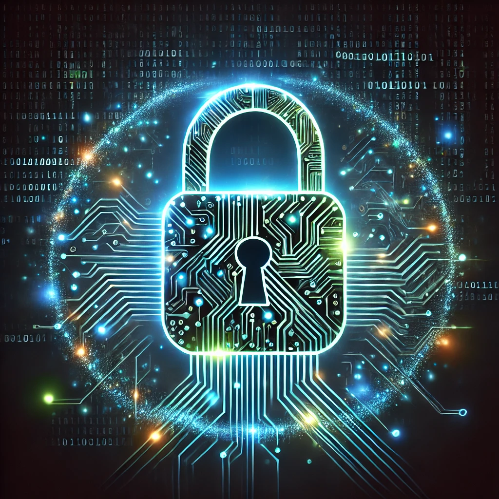 Абстрактная кибербезопасность – силуэт замка с цифровыми элементами, символизирующий защиту данных.

Схематическое изображение VPN – устройство (например, ноутбук) подключается к зашифрованному туннелю, ведущему к серверу.